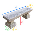 Contemporary French Limestone Bench (GE-KDGN)