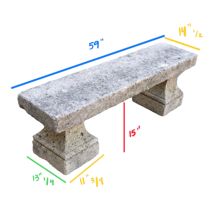 Contemporary French Limestone Bench (GE-KDGN)