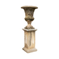 Italian Limestone Planter with Base (V-NYSC)