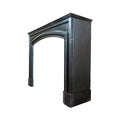 Antique Belgian Black Noir De Mazy Marble Mantel (M-MLRF)