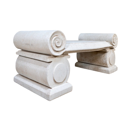 Contemporary French Limestone Bench (GE-EVGH)