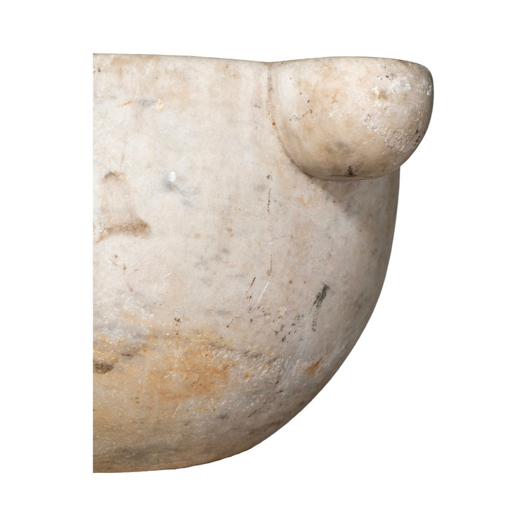 Antique French Mortar Bowl Planter (V-AJWF)
