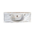 Antique French White Carrara Marble Rectangular Sink (S-PTGM)