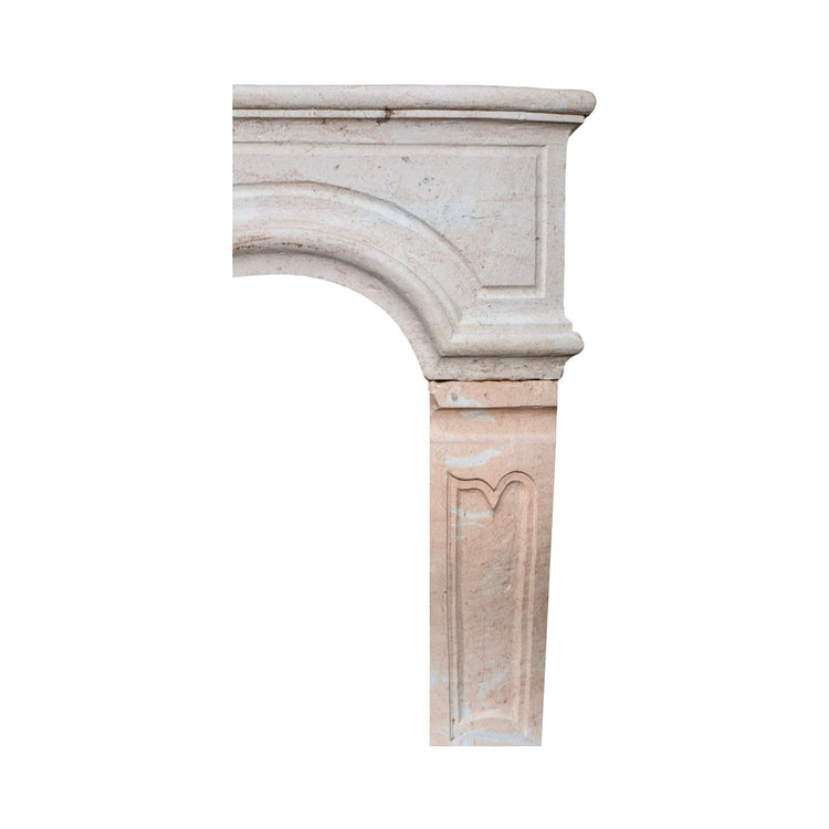 Contemporary French Travertine Mantel (LCH388)