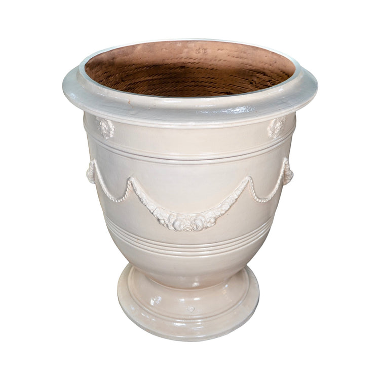 French Terracotta Glazed Anduze Planter