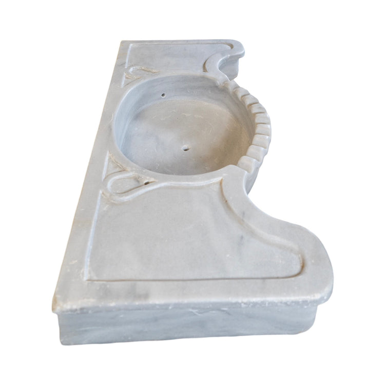 Greek White Carrara Marble Sink