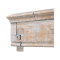 Antique French Limestone Mantel (M-XKBM)
