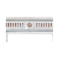 Antique French White Carrara and Royal Red Marble Mantel (MCH1072)