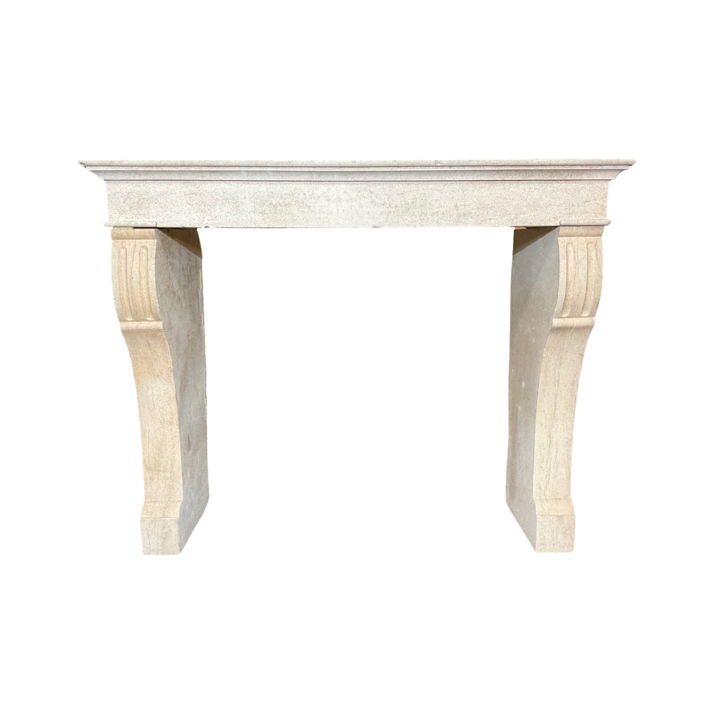 Antique French Limestone Mantel (M-HMNA)
