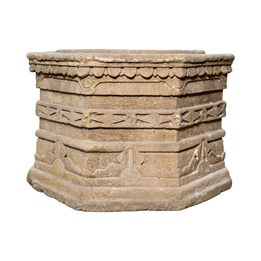 Pair of Antique French Well Heads Planters (V-GWNQ)