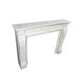 Antique French Carrara Marble Mantel (M-HGPV)
