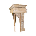 Antique French Limestone Mantel (M-NBDJ)