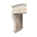Antique French Limestone Mantel (M-EYZV)