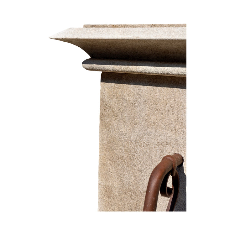 Contemporary French Limestone Wall Fountain