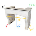 Antique French Limestone Mantel (M-VGKL)