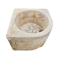 Antique French Limestone Corner Vessel (V-RDGN)