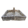 Antique French Limestone Central Fountain (F-WGVA)