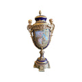 Pair of European Sevres Porcelain Urns (HD-GDZN)
