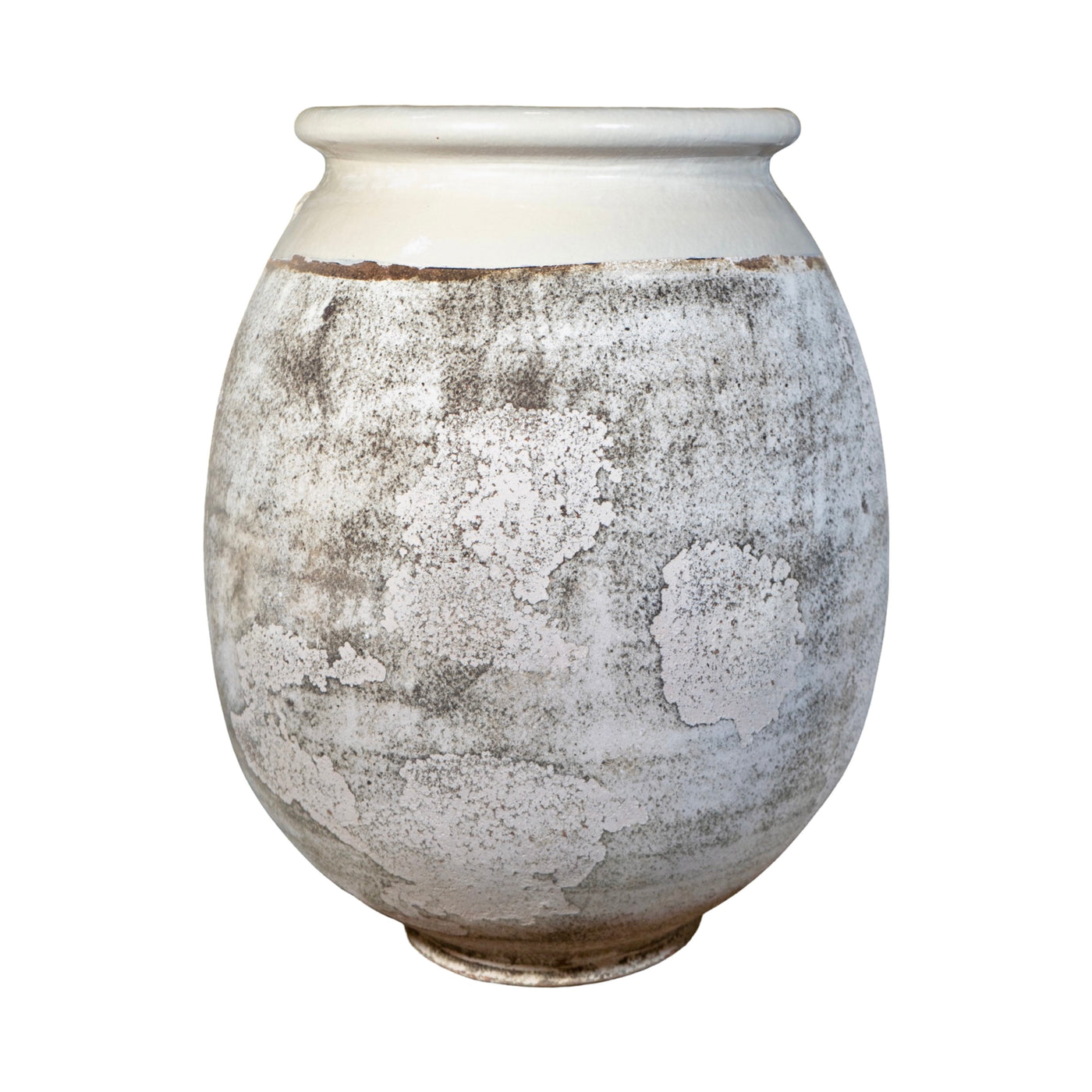 Contemporary French Glazed Terracotta Olive Jar (V-EVXL)