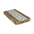 Reclaimed French Encaustic Decorative Greek Key Concrete Border Tile (ET-DKBQ)