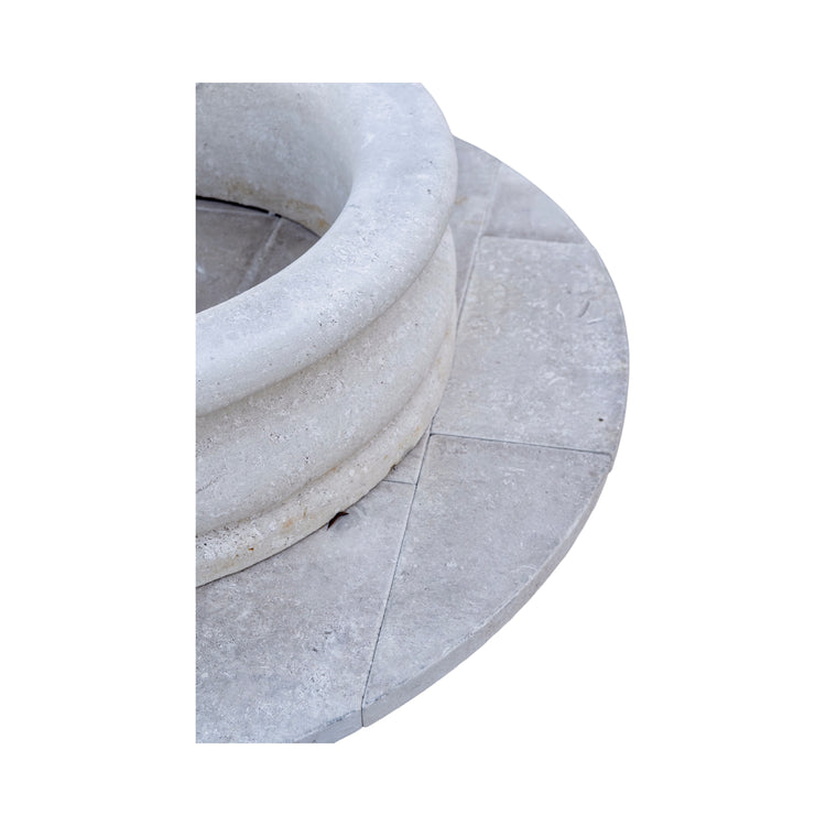 Contemporary French Limestone Central Fountain (FO153)