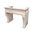 Antique French Limestone Mantel (M-EYZV)