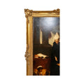 Antique French Wooden-Framed Religious Oil Painting (HD-LPWR)