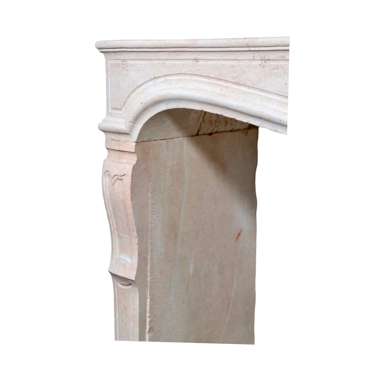 Contemporary French Travertine Mantel (LCH388)