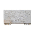 Antique French White Carrara Marble Mantel (M-EVLC)