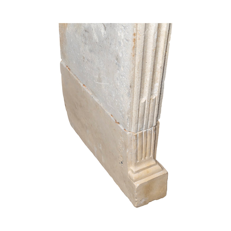 Antique French Limestone Mantel (M-DGZX)