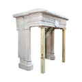 Antique French Limestone Mantel (M-BPWQ)
