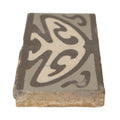 Reclaimed French Encaustic Floral Concrete Border Tile (ET-CENV)