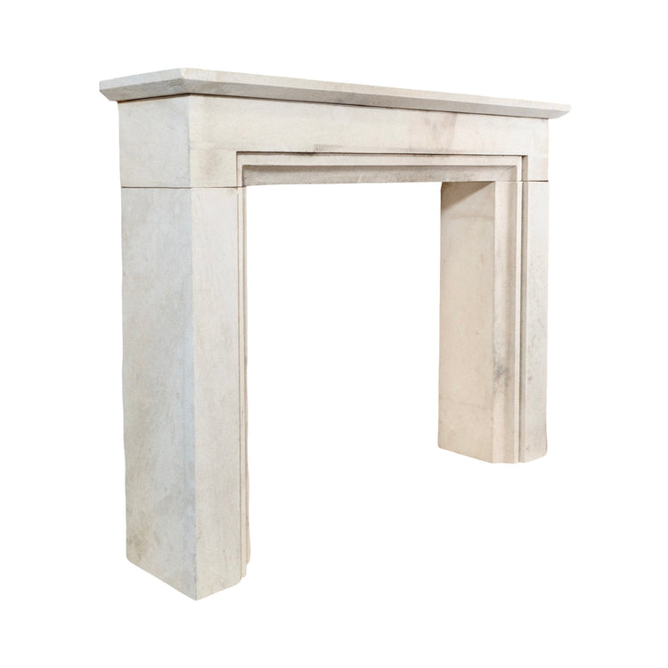 Contemporary French Limestone Mantel