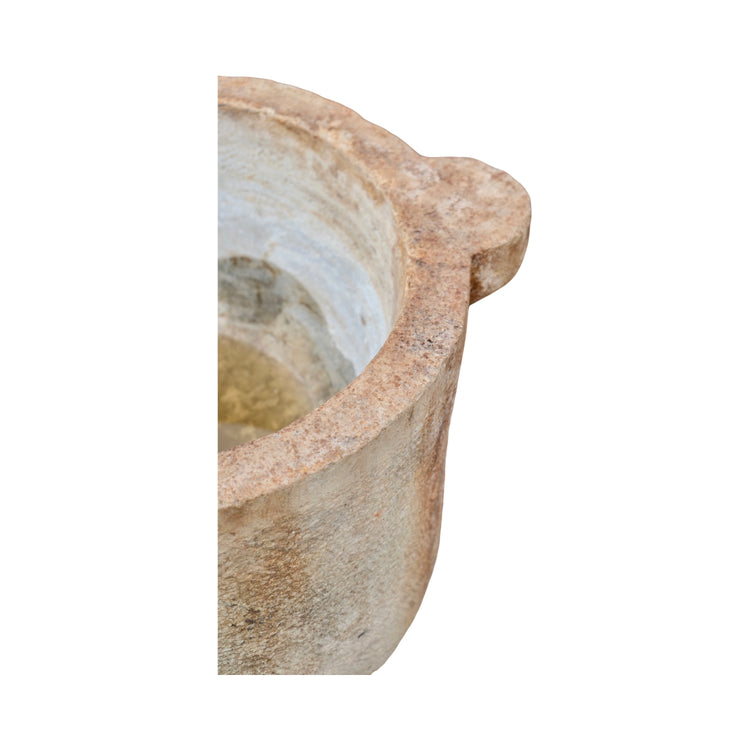 Antique French Limestone Vessel (V-FHYW)