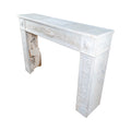 Antique French White Carrara Marble Mantel (MCH1086)