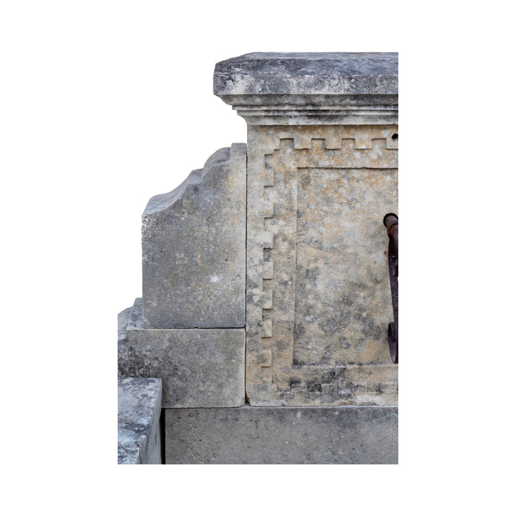 Antique French Limestone Wall Fountain (T-ZLFJ)