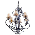 French Wrought Iron Chandelier (L20)