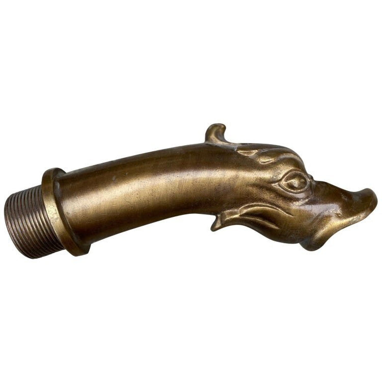 French Brass Dolphin Grotesque Water Spout