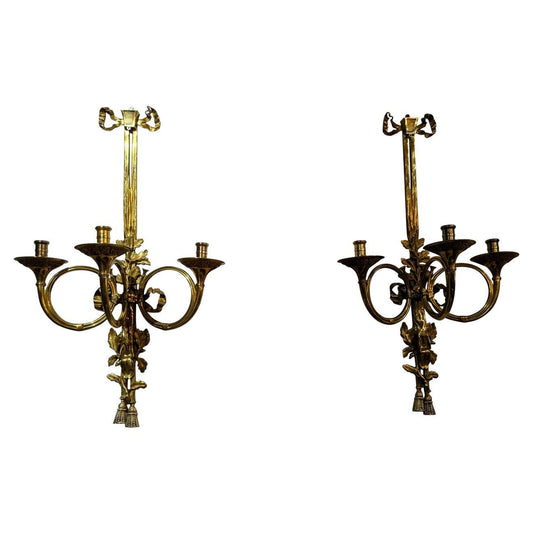 French Pair of Louis XIV Sconces