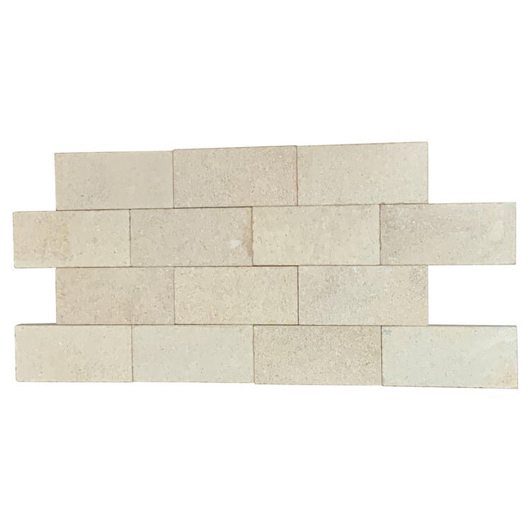 French Herringbone Limestone Tile