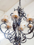 French Wrought Iron Chandelier (L20)