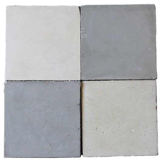 French Checkered Cement Tile