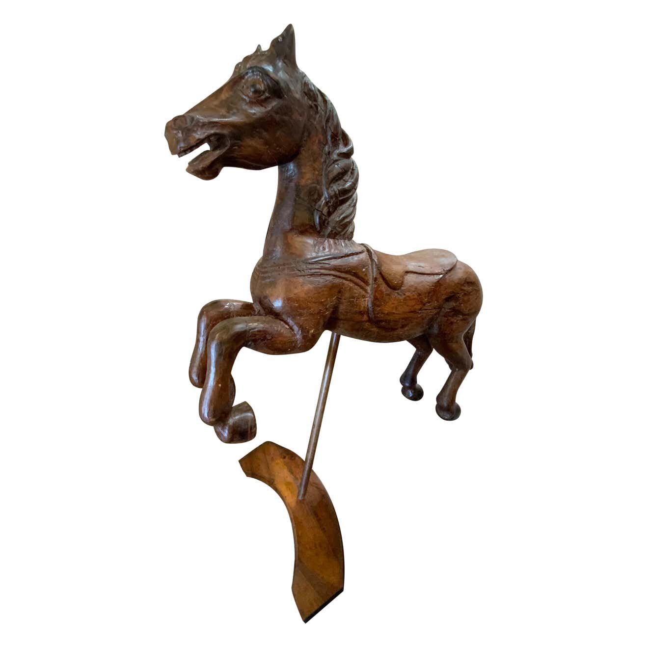 French Oak Carved Stallion (HD-X3248)