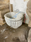 French White Marble Sink (S-OZAJ)