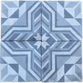 Reclaimed French Encaustic Geometric Concrete Tile (FL110)