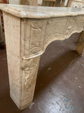 Antique French Arabescato Marble Mantel (M30103)