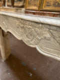 Antique French Arabescato Marble Mantel (M30103)