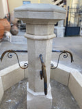Contemporary French Limestone Central Fountain (La-Voisine-FO115-B)