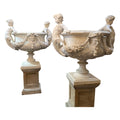Pair of Italian Pewter Planters (GE-X3151)