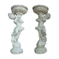 Pair of Italian Limestone Composite Sculptures (GE-EZUP)